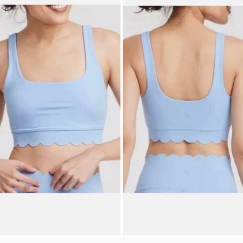 NWT Joy Lab XL Edge Light Blue Sports Bra